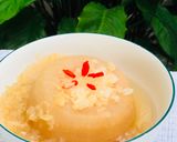 Hình bước làm 3 của món Quả lê chưng tổ yến