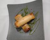 Foto langkah ke 5 dari resep Lumpia Ubi Ungu Matcha.