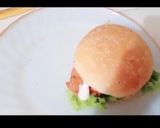 A picture of step 8 of KFC style zinger Burger.