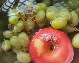 Foto langkah ke 1 dari resep Es Buah Tropical (Apel Nanas Markisa Anggur Sirup Terong Belanda).