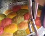 A picture of step 16 of Holi Special Natural Coloured Mini Buns.