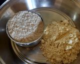 A picture of step 2 of Easy and Crispy Bitter gourd skin muthiyas.