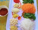 Hình bước làm 1 của món Kim chi cải thảo