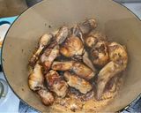 A picture of step 3 of Rabbit in Garlic and Lemon sauce.