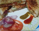 सैंडविच स्ट्रीट स्टाइल(Sandwich street style recipe in hindi) रेसिपी चरण 5 फोटो
