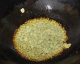 A picture of step 1 of Aloo ki kattliyan salan.