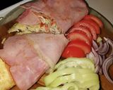 Rántottával töltött sonka recept fázis 3 fotója