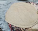 A picture of step 1 of Saag Wala paratha.
