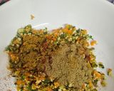 A picture of step 2 of Veg seekh kabab.