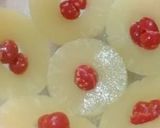 A picture of step 4 of Pineapple Dome Cake.