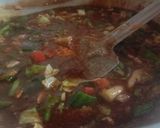 A picture of step 6 of Dry Manchurian.