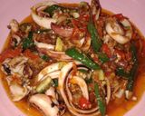 Foto langkah ke 5 dari resep Cumi pedas manis.