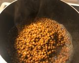 A picture of step 2 of King prawns on lentils and pistachios with avocado.