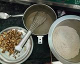 A picture of step 2 of Oats banana walnut tutifuti bread.