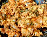 A picture of step 1 of Schezwan Gobhi Manchurian.