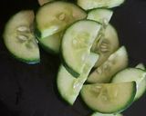 A picture of step 1 of Thai Cucumber Salad 😃.