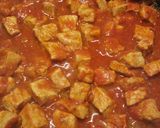 A picture of step 3 of Store cupboard goulash.