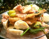 รูปขั้นตอนการทำที่ 7 ของ ราดหน้าเกี๊ยวทอด ใบไชยา Crispy Wonton Rose with Gravy Sauce