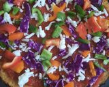 A picture of step 23 of Cauliflower thin crusted Pizza.