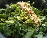 A picture of step 1 of Sarson Da Saag Makki ki Roti.