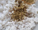 A picture of step 2 of Kaanda Batata Poha (onion/potato poha).