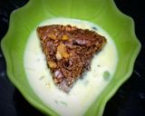 A picture of step 8 of Wheat Brownie cake with masala milk.