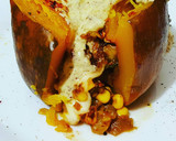 Foto del paso 12 de la receta: Calabaza rellena vegetariana rica y fácil