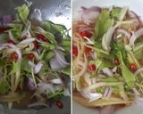 รูปขั้นตอนการทำที่ 1 ของ "ยำปลาทูน่าฟู" Crispy Tuna Spicy Salad🌶🧅🥕🥭