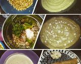 A picture of step 9 of Pesarattu (moongdal lentil crepes).