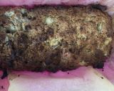A picture of step 5 of Pear and rhubarb cake - vegan and GF.