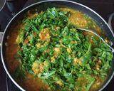 A picture of step 4 of Spinach dal curry.
