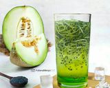 Foto langkah ke 4 dari resep Es Serut Melon Selasih.