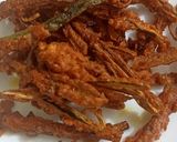A picture of step 3 of Crispy bhindi.