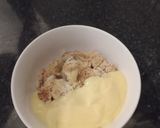 A picture of step 3 of Toffee Apple Crumble.