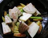 A picture of step 2 of Begun-Kundri Chorchori.