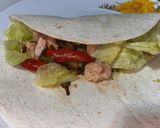 A picture of step 7 of Turkey and Veggies Wrap.