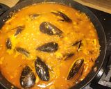 A picture of step 10 of Seafood Paella.