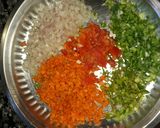 A picture of step 1 of Uttapams.