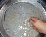 A picture of step 1 of Besan Sev.