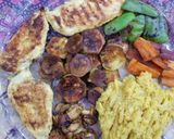 عکس مرحله 7 از دستور سینه مرغ همراه سبزیجات گریل شده 😍