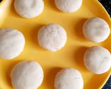 A picture of step 2 of Rava rasmalai.