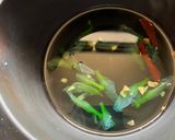 A picture of step 2 of Butterfly peas Tea.