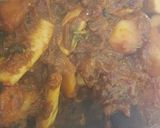 A picture of step 12 of Squid rings pillaw.