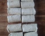 Foto langkah ke 8 dari resep Banana roll cake (versi roti tawar).
