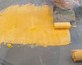 A picture of step 3 of Mango Mochi Roll Ice Cream.