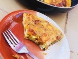 Plantain,potatoes and egg frittata
