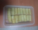 Foto del paso 4 de la receta: Minicanelones rellenos de pollo asado, carne picada y huevo duro