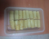 Foto del paso 4 de la receta: Minicanelones rellenos de pollo asado, carne picada y huevo duro