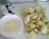 Foto del paso 2 de la receta Helado de yogurt con melón en vasos