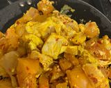A picture of step 4 of Tawa chicken.